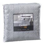 Kit Colcha Casal 3 Peças Prata Lyon