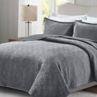 Kit Colcha Casal 3 Peças Veludo Le Mans