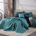 Kit Colcha Casal 7 Peças Love Tiffany Dupla Face Com Almofada