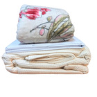 Kit Colcha Casal + Lençol + Manta Estampada Sortida 100506-02