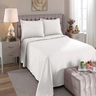 Kit Colcha Casal + Lençol + Manta Lisa Sortida 100504-01