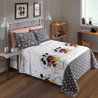 Kit Colcha Casal c/ 3 peças Mickey e Minnie Dohler