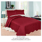 Kit Colcha Casal Dupla Face 3 Peças Ultrasonic Lisa Isadora M