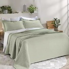 Kit Colcha Casal Full Londres  Relevo 3 Peças  Döhler  Verde