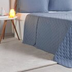 Kit Colcha Casal Miraggio New Soft 220x240cm Azul Cobalt