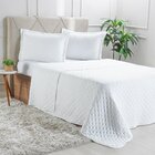Kit Colcha Casal Miraggio New Soft 220x240cm Branco