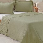 Kit Colcha Casal Santorini New 220x240cm Folha Seca