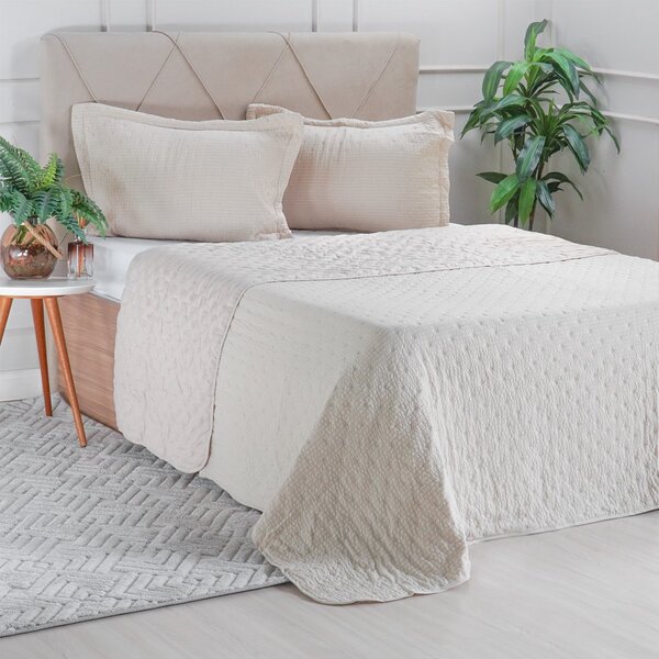 Kit Colcha Casal Santorini Super Macia 220x240 Machiatto