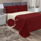 Kit Colcha Cobre Leito 3pçs Roma Dupla Face Casal Queen Casen