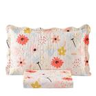 Kit Colcha Cobre Leito Solteiro 2 Pçs Infantil  Flores