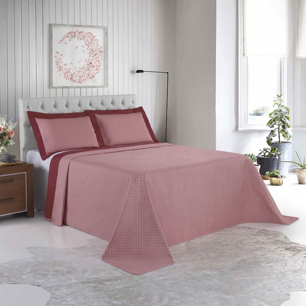 Kit Colcha Cobre-leito Solteiro Bouti De Microfibra Ultrasoni