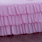 Kit Colcha Com Babado Sofia Casal 4 Peças Deccoralle