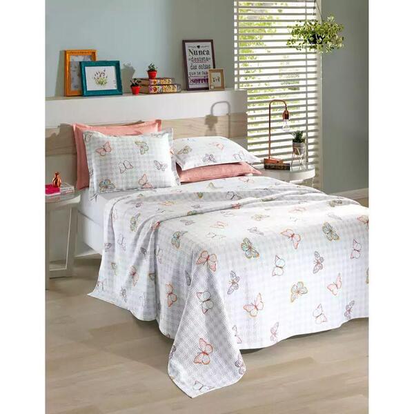 Kit Colcha De Casal Piquet Queen 3 Peças - Dohler