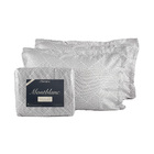 Kit Colcha E Porta Travesseiro Solteiro De Tafetá Chumbo