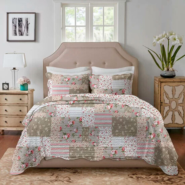 Kit Colcha E Porta Travesseiros Corttex Boutis Attuale 220x24