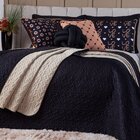 Kit Colcha Golden Love Dupla Face Com Almofadas King 8 Peças