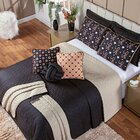 Kit Colcha Golden Love Dupla Face Com Almofadas King 8 Peças