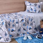 Kit Colcha Infantil Solteiro Em Malha 100% Algodão Heróis