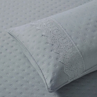 Kit Colcha King 300 Fios Lese Bordado Inglês 3 Peças Cor:graf