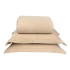 Kit Colcha King Bege Veludo - A\casa