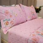 Kit Colcha King Bouti Cobre Leito Estampado 3 Peças Cor:fines