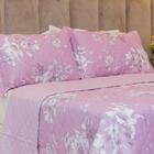 Kit Colcha King Bouti Cobre Leito Estampado 3 Peças Cor:jasmi