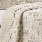 Kit Colcha King Bouti Cobre Leito Estampado 3 Peças Hawaii