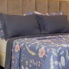 Kit Colcha King Liso Bouti Cobre Leito 3 Peça Cor:grafite