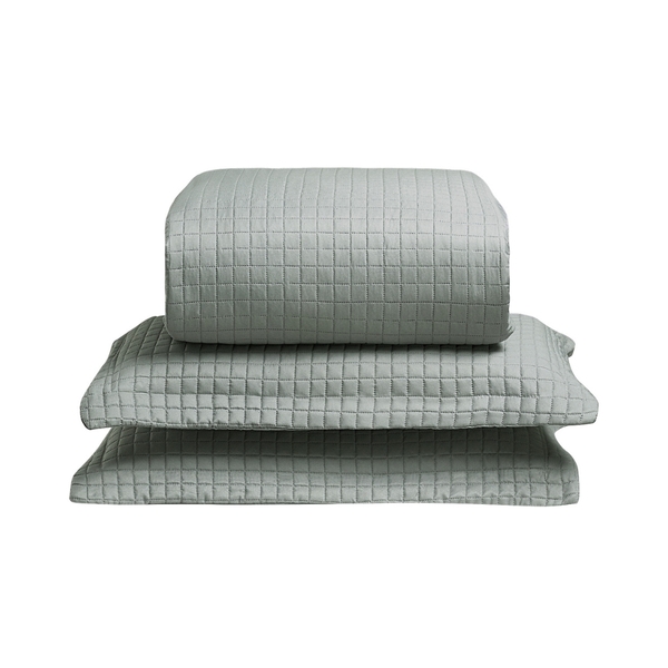 Kit Colcha King Liso Bouti Cobre Leito 3 Peças Cor:verde