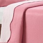 Kit Colcha King Liso Bouti Cobre Leito 3 Peças Rosa