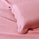 Kit Colcha King Liso Bouti Cobre Leito 3 Peças Rosa