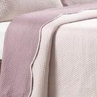 Kit Colcha King Liso Bouti Cobre Leito 3 Peças Rosa Bebê