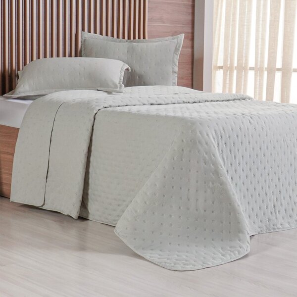 Kit Colcha King Miraggio New Soft 260x280cm Verde Alfafa