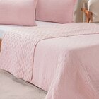 Kit Colcha King Santorini New  260x280cm Rosa Glace