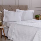 Kit Colcha King Satinatta Cetim Toque Pele De Pessego 260x280