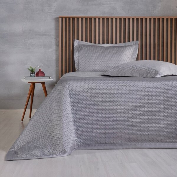 Kit Colcha King Satinatta Cetim Toque Pele De Pessego 260x280