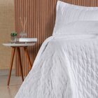 Kit Colcha King Sensatti 3d Embossed 260x280cm Branco