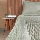 Kit Colcha King Sensatti 3d Embossed 260x280cm Verde Alfafa