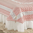 Kit Colcha Madalene Queen Micropercal 200 Fios 5 Peças - Rosê