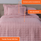 Kit Colcha Matelasse Elegance 3pçs Casal Queen Casen Rosê