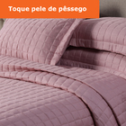 Kit Colcha Matelasse Elegance 3pçs Casal Queen Casen Rosê