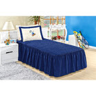 Kit Colcha Menino Infantil Azul Marinho 2 Peças Skate
