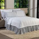 Kit Colcha Messina King 05pçs Percal 180 Fios Branco