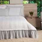 Kit Colcha Messina King 05pçs Percal 180 Fios Branco