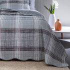 Kit Colcha Paris Color Xadrez Cinza Casal Padrão 03 Peças - D