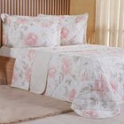Kit Colcha Queen 200 Fios Estampada New 100% Algodão 240x260c