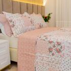Kit Colcha Queen Bouti Cobre Leito Estampado 3 Peças Cor:patc