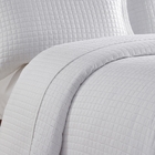 Kit Colcha Queen Liso Bouti Cobre Leito 3 Peças Cor:branco