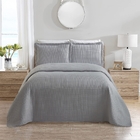 Kit Colcha Queen Liso Bouti Cobre Leito 3 Peças Cor:cinza