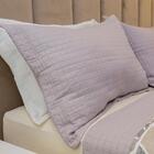 Kit Colcha Queen Liso Bouti Cobre Leito 3 Peças Cor:cinza